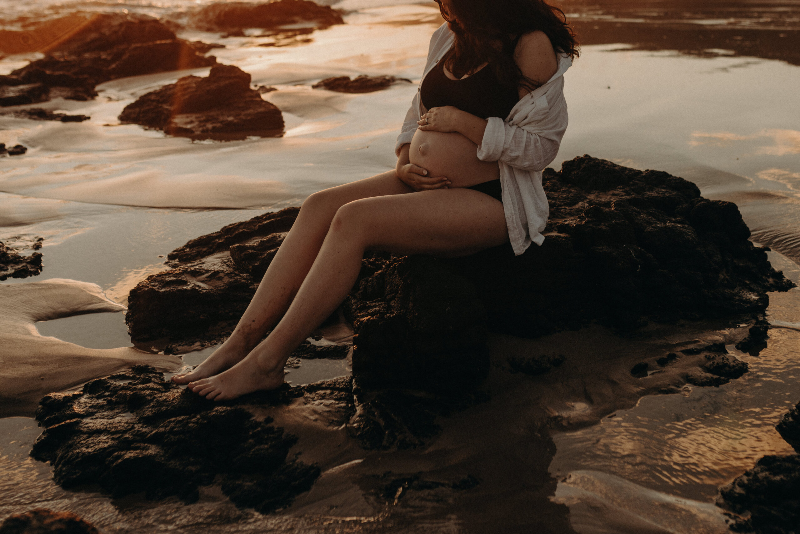 Outdoor Maternity Beach Session